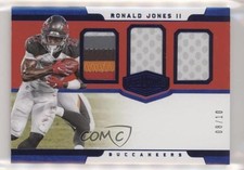 2018 Panini Plates & Patches Trio Blue 8/10 Ronald Jones II #PT-RJ Patch uk2