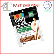 KIND Zero Added Sugar Keto Granola, Apple Cinnamon Nut, Good Source of Fiber, Gl