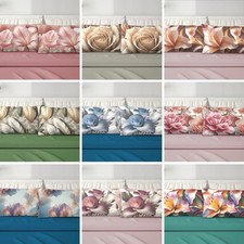 Set completo lenzuola matrimoniali STAMPA DIGITALE con 4 federe IN COTONE. IRGE.