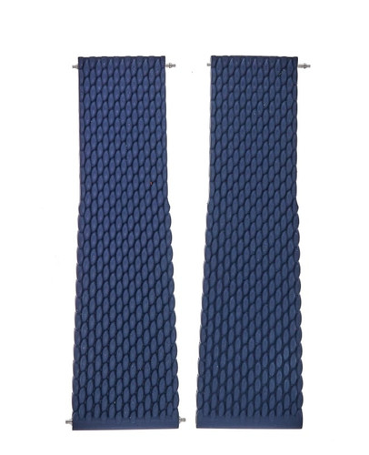 Neu Breitling Kautschuk 24-20mm blau Aero klassisches Armband 276S - Bild 1 von 2