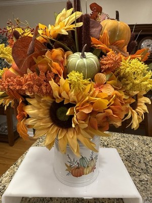 Large Fall Floral Arrangement -measuring -21 X 29 
