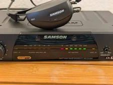  Samson CR77 CH N6 Wireless UHF Diversity Receiver Unit w/Headset & Adapter