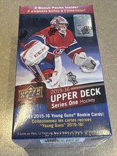 2015-16 Upper Deck Series 1 Hockey Blaster Box (FACTORY SEALED) MCDAVID YG???