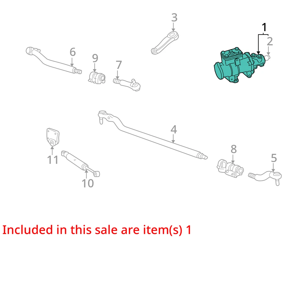 Ford E250 2006 furgoneta cremallera de dirección y piñón OEM 86 k millas - LKQ416132359 Foto 4 de 4