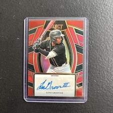 2024 Panini Select Signature Selections Red Prizm /99 Gino Groover Auto #SS-GG