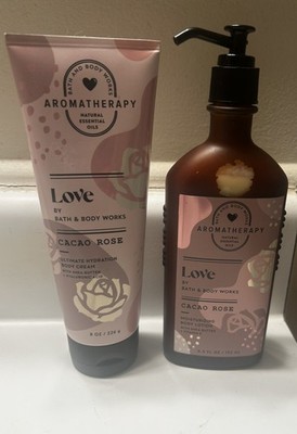 NEW 2 Aromatherapy Love Cacao Rose Body Lotion Bath & Body Works