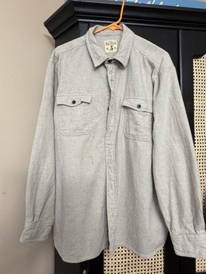 RedHead Shirt Mens 2XL Khaki Long Sleeve Button Up Cotton Two Pocket Outdoor Wk