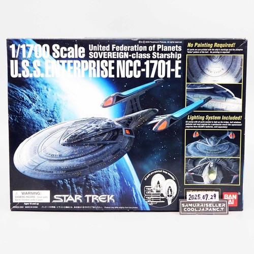 Star Trek 1/1700 U.S.S. ENTERPRISE NCC-1701-E Plastic Model Kit BANDAI Japan New - Picture 10 of 15
