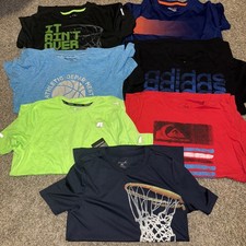 Lot Of 7 Youth Boys Spring Summer Athletic Tops L/XL 14-16
