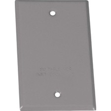 Sigma Electric Outlet Box Blank Cover All Weather Gray 14240 NEW