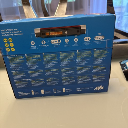 AVM FRITZ!Box 6660 Cable WLAN-Router mit integriertem Kabelmodem - Weiß - 第 4/4 張圖片