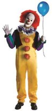 Pennywise Killer Clown Stephen King It Scary Fancy Dress Halloween Adult Costume