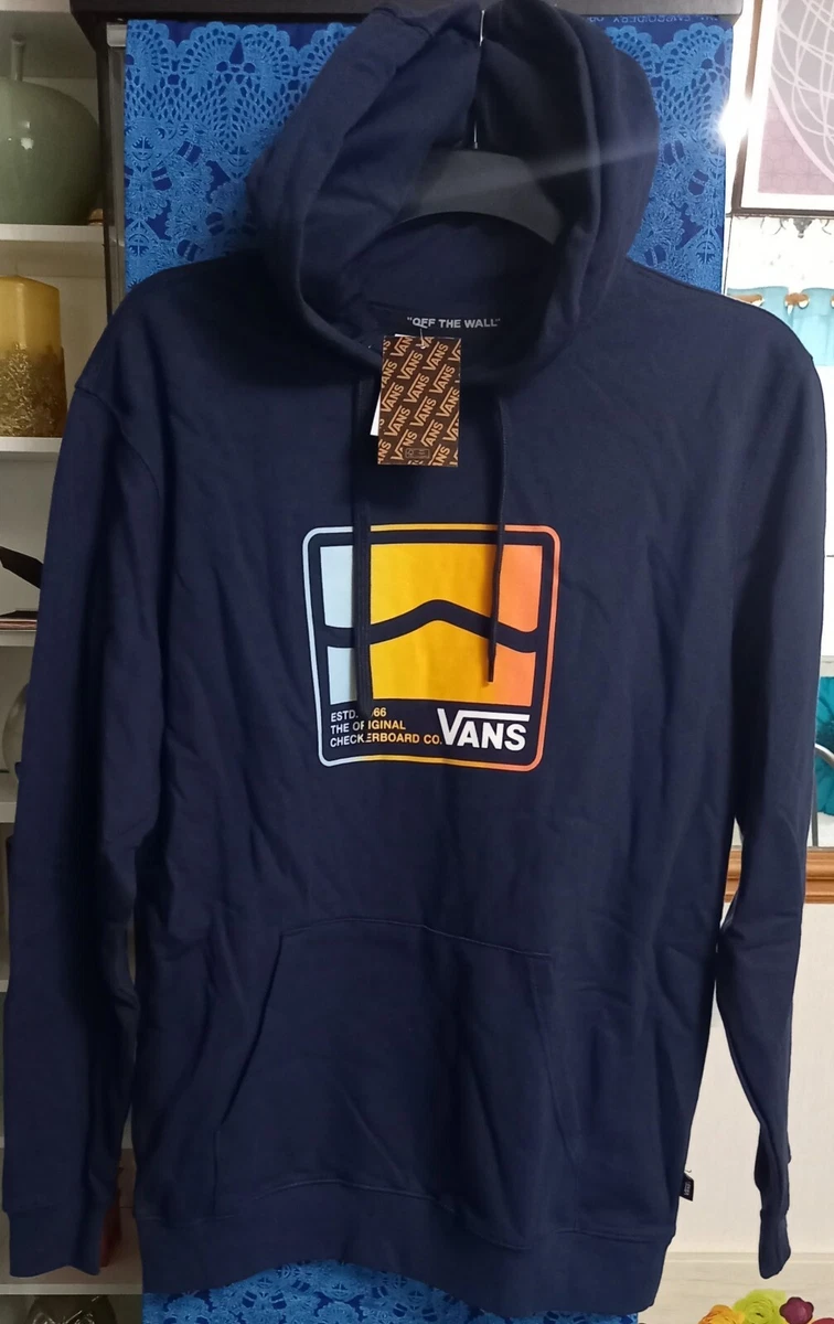 Vans overhead checkerboard sleeve hoodie sale