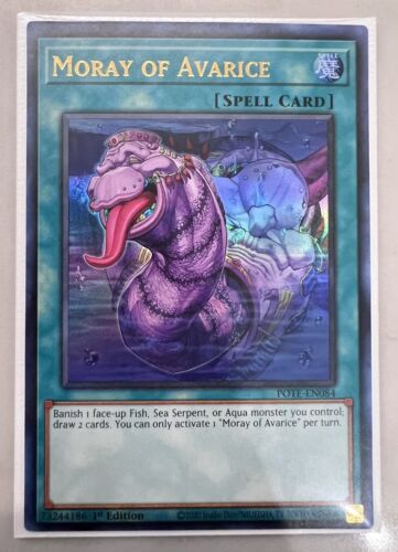 Yugioh! 1x Moray of Avarice POTE-EN084 Ultra Rare - 1st Ed NM - Picture 1 of 1