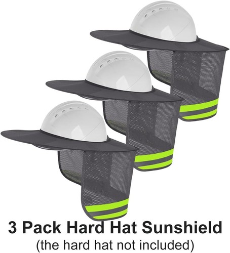 Versatile Hard Hat Sun Shield - Easy Fit Neck Protection for Outdoor Use - Picture 9 of 9