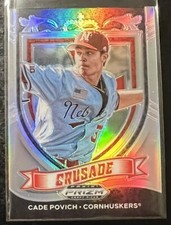 2021 Panini Prizm Draft Picks Crusade Silver Prizm Cade Povich #C-CP Orioles