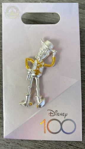 2023 Disney Platinum 100 Years of Wonder 100th Toy Story Woody D100 Pin NEW!