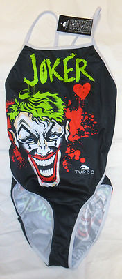 Costume da bagno intero donna mare piscina TURBO Joker Heart (tirante fino) 