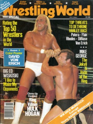 HULK HOGAN Wrestling World Magazine 1981 Special DAVID VON ERICH