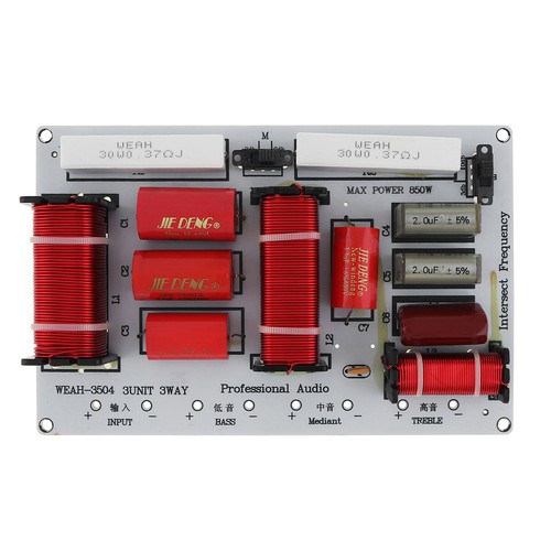 3 Way Speaker Crossover Circuit Treble Midrange Bass Module Frequency Divider US - Picture 7 of 12