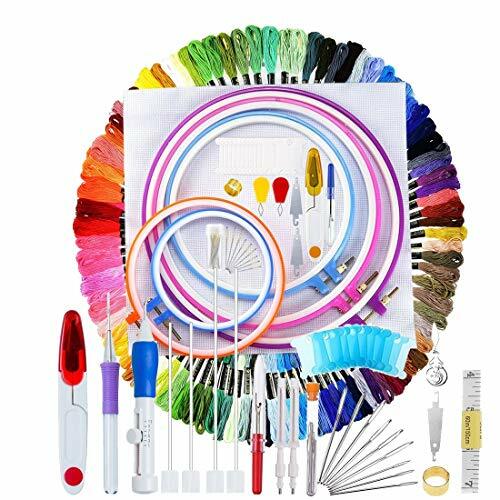140 pezzi ricamo Cross Stitching punch Needle kit, gamma completa di (b1t)