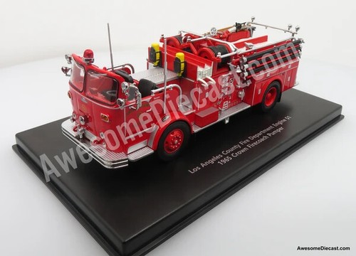 1965 Crown FireCoach: LACoFD Engine 51 - 1:50 Diecast Fire Truck Modell von Iconic - Bild 3 von 5
