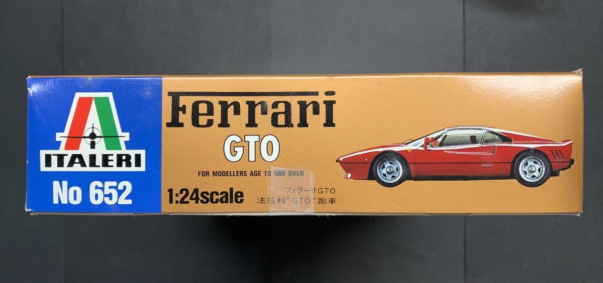 ITALERI FERRARI GTO 1984 NO.652 AUTHENTIC 1/24 SCALE RARE VINTAGE