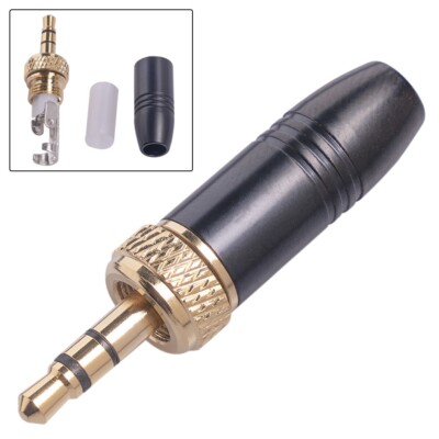 3.5mm Stereo Plug Connector/Replacement/For-Sennheiser Wireless Microphone Cable
