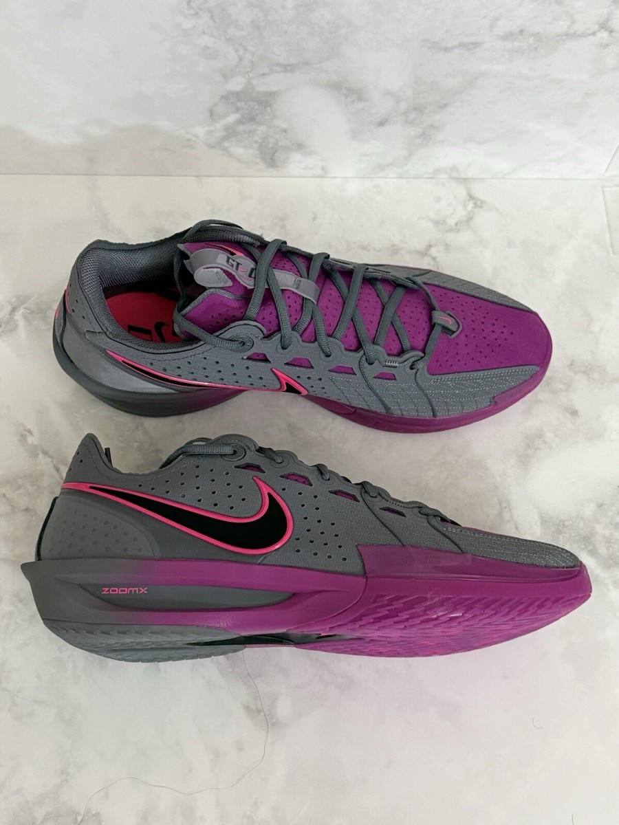 Nike Air Zoom GT Cut 3 Basketball Shoes Gray Fuchsia DV2913-006