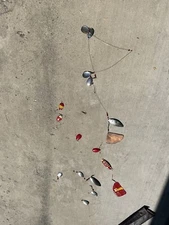 Lot Of 3 Vintage Lake Fish Trolling setups, One Homemade, Trout, Kokanee, Case