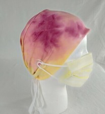 Stretch Tie-dyed Scrub cap Nurse Surgical cap hat Stretch jersey cap head cover