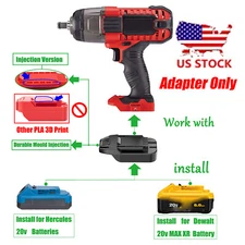 1 Adapter Fits Hercules/Dewalt 20v MAX XR Li-Ion Batteries To for Bauer 20v Tool