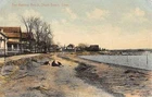 Short Beach Connecticut Bathing Waterfront Scenic Antique Postcard K29456