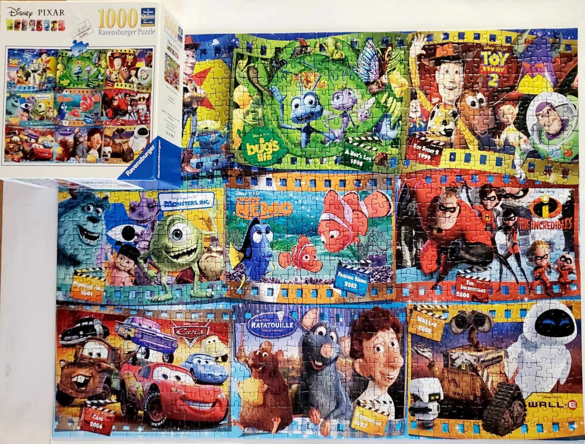 Ravensburger Disney Pixar Movies Toy Story Nemo Cars 1000 Piece Puzzle  COMPLETE