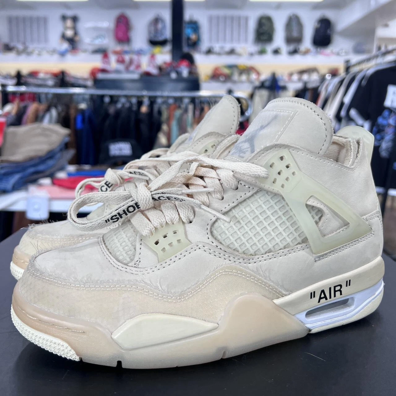 Off White x Nike Air Jordan 4 Sail W
