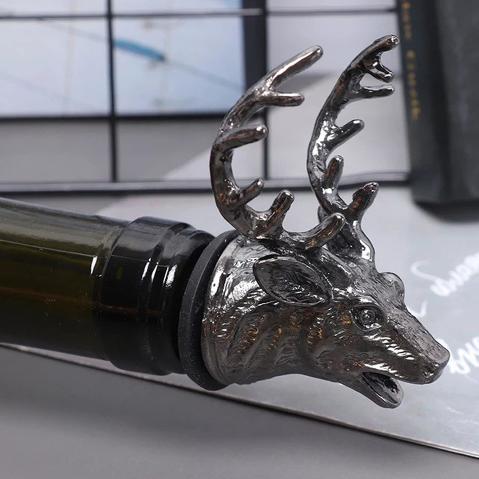 Animal Wine Pourer Vivid High Hardness Deer Head Wine Aerators Bar