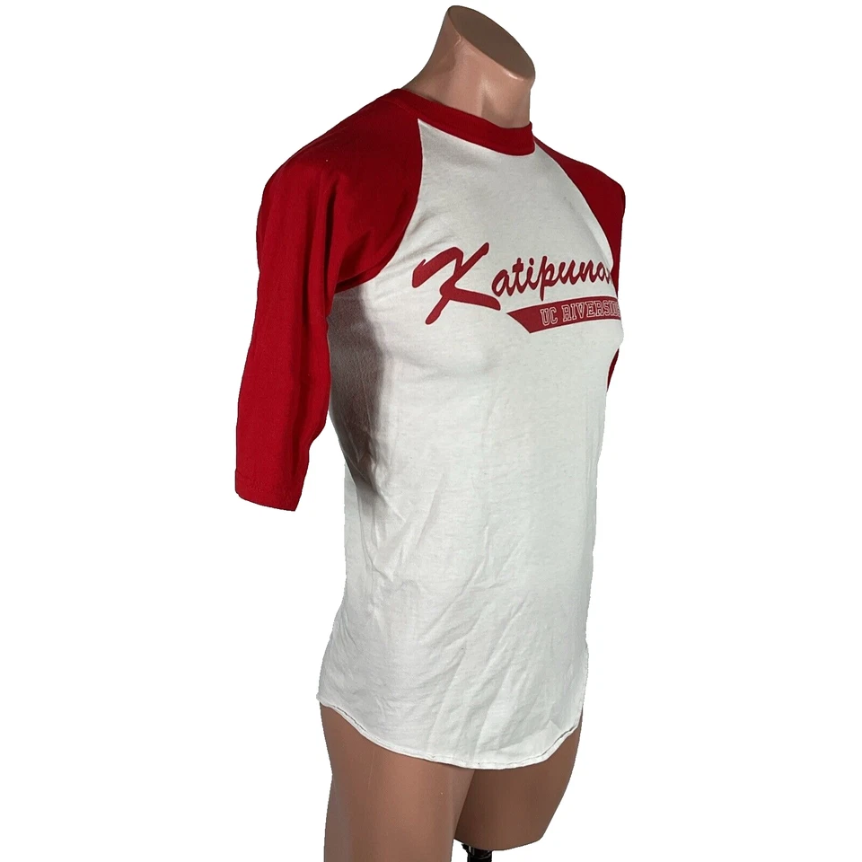 Camisa De Colección Años 80 90 KATIPUNAN UC RIVERSIDE Rojo/Blanco Estilo Béisbol Club Juvenil L Foto 4 de 4