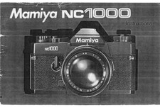 Mamiya NC1000 Camera Instruction Manual Reprint