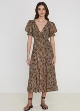 NWOT Anthropologie Faithfull Leopard Maxi Dress size Large $199