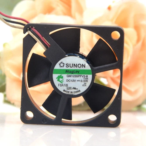 SUNON GM1235PFV2-8 12V 0.5W 3510 3.5CM 2-wire micro cooling fan#XR