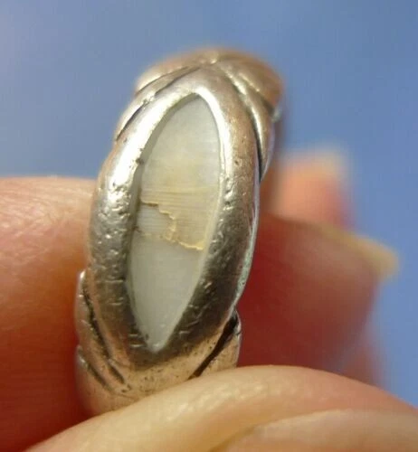 Vintage USSR Soviet Art Jewelry Sterling Silver RING 925 17mm - Picture 10 of 10