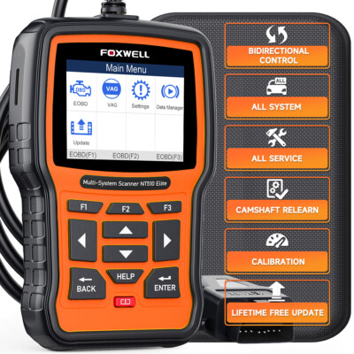 FOXWELL NT510Elite for VW AUDI Car Bidirectional OBD2 Scanner Diagnostic Oil EPB