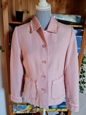 💝 Edler rosa Boucle Blazer Jacke Gr. 38 M NEU!