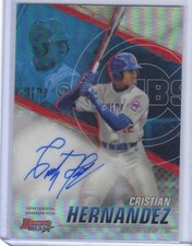 CRISTIAN HERNANDEZ 2021 BOWMANS BEST REFRACTOR AUTO PROSPECT #B21-CH