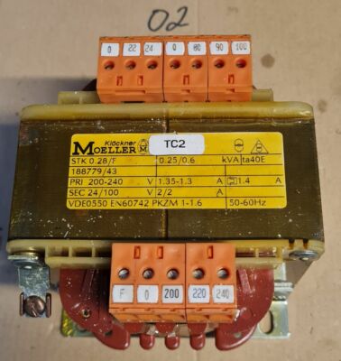 Transformator Pri 200/220/240V, Sec 24V, 1,35A Klöckner Möller 