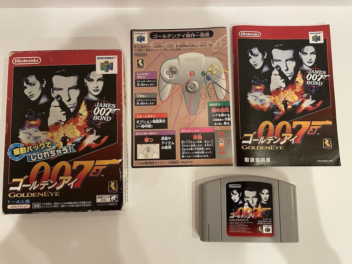 GoldenEye 007 N64 with Box and Manual Nintendo N64 Japanese