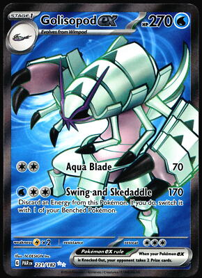 golisopod ex pokemon card value Golisopod ex Paradox Rift #221/182 Ultra Rare Pokemon Card R2-578
