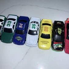 Lot of 9 Vintage 1/64 MISC. BRANDS OR UN-BRANDED NASCAR Race Cars