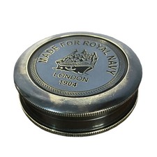 Laiton Boussole Nautique Royal Marine Ancien Cadeau Pour Randonnée / Camping