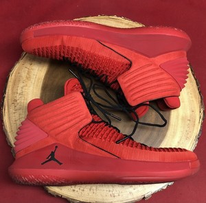 Air Jordan XXXII 32 Rosso Corsa Universidad Rojo Negro Talla 13 | eBay